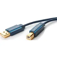 ClickTronic - Câble USB - USB type B (M) pour USB (M) - USB 2.0 - 1.8 m - gris