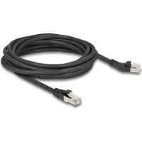 DeLOCK RJ45 Câble réseau Cat.6A S/FTP Connecteur 45 coudé à gauche