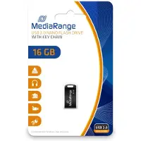 MediaRange Clé USB nano (16 Go, USB-A), Clé USB, Noir
