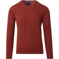 Casa Moda Pull Col-V Orange Bordeaux Rouge taille M