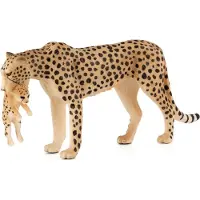 Small Foot Guépard femelle avec son petit