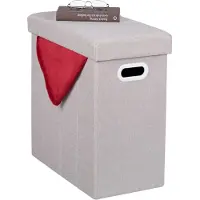 Relaxdays Pouf-de-rangement (48.50 x 27 x 49 cm)