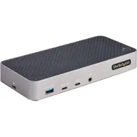 StarTech.com .com Station d'Accueil Triple Moniteur USB-C - Dock Triple HDMI/DP 4k USB-C - Hub USB 5x - GbE - 100W PD - Docking Station Universelle Multi-Écrans - Compatible Thunderbolt 3/4