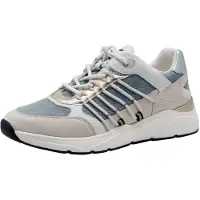 Tamaris Baskets basses beige / bleu denim / or / blanc