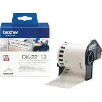 Brother DK-22113 - (62 mm) - Noir sur transparent - Étiquette