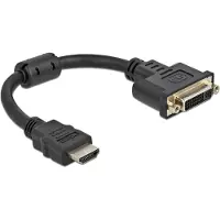 DeLOCK Adaptateur HDMI Mâle vers DVI 24+5 Femelle 4K 30 Hz 20 cm - De