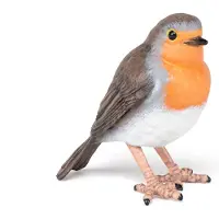Papo Figurine peinte ? la main - Oiseau Robin - Royaume des animaux sauvages - Collectible pour enfants d?s 3 ans - Multicolore