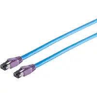 S-Conn 08-40051 S/FTP (S-STP) Bleu 5m Câble réseau Cat8 (08-40051)