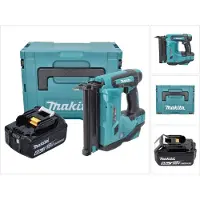 Makita DBN 500 G1J Akku Stauchkopfnagler 15-50 mm 90° 18 V mit 1x 6,0 Ah Akku im MakPac - ohne Ladeg