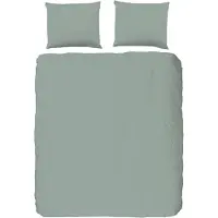 Pure Bettbezug "uni dessin" - Grün - (140x200/220 cm) - Mikrofaser