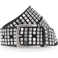 B.belt Ceinture 'Quinn' noir / argent