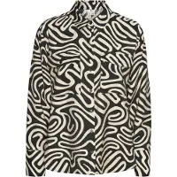 Vero Moda Chemisier 'VMVIGDIS' écru / noir