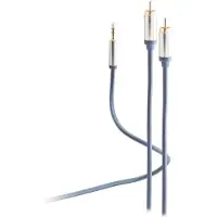 Flexline Câble audio, 2 x fiches RCA (1.50 m, Câbles Cinch)