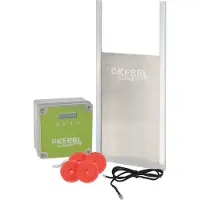 Kerbl Porte automatisée pour poulailler avec porte coulissante - 430 x 400 mm - L