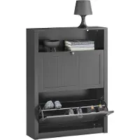 SoBuy Meuble de Rangement à Chaussures 2 Abattants
