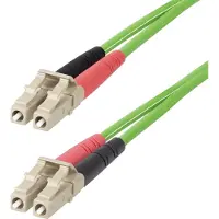 StarTech.com .com 15m (50ft) LC to LC (UPC) OM5 Multimode Fiber Optic Cable, 50/125µm Duplex LOMMF Zipcord, VCSEL, 40G/100G, Bend Insensitive, Low Insertion Loss, LSZH Fiber Patch Cord