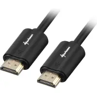 Sharkoon - Câble HDMI avec Ethernet - HDMI mâle pour HDMI mâle - 3 m - blindé - noir - support 4K