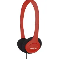 Koss KPH7 - Écouteurs - sur-oreille - filaire - jack 3,5mm - rouge