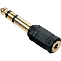Lindy - Adaptateur audio - jack stéréo mâle pour mini-phone stereo 3.5 mm femelle