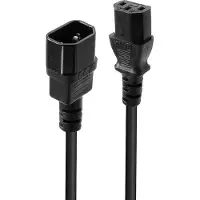 Lindy - Rallonge de câble d'alimentation - IEC 60320 C14 pour power IEC 60320 C13 - 50 cm - noir
