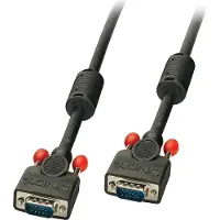 Lindy - Câble VGA - HD-15 (VGA) (M) pour HD-15 (VGA) (M) - 50 cm - moulé, vis moletées - noir