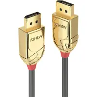 Lindy Gold - Câble DisplayPort - DisplayPort (M) pour DisplayPort (M) - DisplayPort 1.2 - 20 m - support 4K - gris