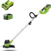 Greenworks Tondeuse à gazon sans fil G40LTK2 40 V - Avec batterie et chargeur