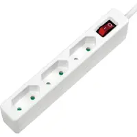 Logilink Rallonge électrique LPS230 1,5 m 3 prise(s) CA Intérieur Blanc