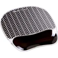 Fellowes Tapis De Souris Avec Repose Poignet Chevron Noir