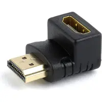 Gembird A-HDMI90-FML Schwarz Kabelschnittstellen-/adapter