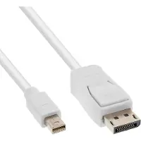InLine DisplayPort — Mini DisplayPort (3 m), Câble vidéo, Blanc