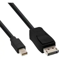 InLine DisplayPort — Mini DisplayPort (5 m), Câble vidéo, Noir