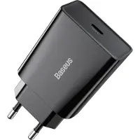 Baseus Speed Mini Quick Charger, Usb-C, Pd, 3A, 20W (Noir)