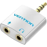 Vention BDBW0 adaptateur audio 3,5 mm vers 2 x 3,5 mm 0,25 m argenté