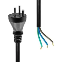 ProXtend Cordon d'alimentation Denmark to Open End 1M Black (1 m)