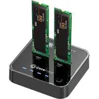 CoreParts MS-CLONER-SATA Station d'accueil pour disque dur USB 3.2 Gen 2 (3.1 Gen 2) Type-C Noir (MS-CLONER-SATA)