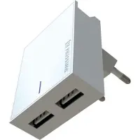 Swissten Network Adapter Smart Ic, Ce 2X Usb 3 A Power White + Data Cable Usb / Type C 1.2 M White