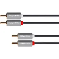Krüger&Matz Câble RCA 2x - RCA 2x, 1,8m Kruger&Matz Basic