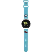Hello Kitty Bracelet de montre connectée en silicone bleu 20 mm