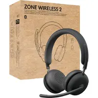 Logitech Casque - - Zone Wireless 2 UC - Intra-auriculaire - Bluetooth - Anti-bruit actif