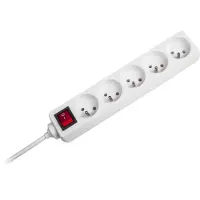 Rebel URZ3032-1.5 Câble de rallonge 5 prises avec interrupteur, 1.5 m