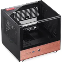 Jonsbo TK-0 Boîtier PC Mini-Tour Mini-ITX verre trempé bois