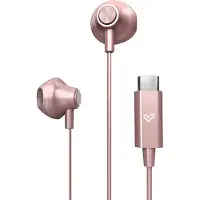 Energy Sistem Przewodowe suchawki douszne EasyPods Type C, róowe zoto |