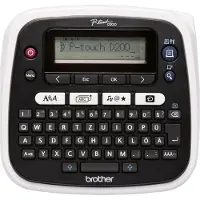 Brother P-Touch PT-D200BW - Étiqueteuse - Noir et blanc - transfert thermique - Rouleau (1,2 cm) - 180 dpi - jusqu'à 20 mm/sec - impression par 2 lignes