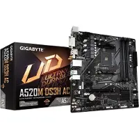 Gigabyte A520M DS3H AC Carte Mère - Processeurs AMD Ryzen 5000 Series, VRM 5+3 phases, jusqu'à 4733 MHz DDR5 (OC), 1xPCIe 3.0 M.2, LAN GbE, WIFI 5, USB 3.2 Gen 1