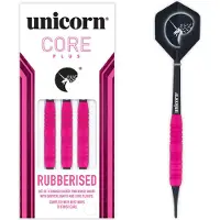 Unicorn Core Plus Rubberised Pink Brass fléchettes souples 1 jeu (17 g)