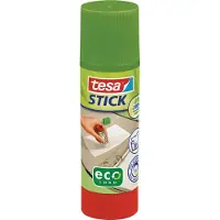 TESA Bâton de colle ecoLogo Stick, 40 g, présentoir de comptoir (40 g)