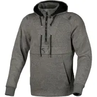 Macna Byron sweat à capuche pour moto, gris, M