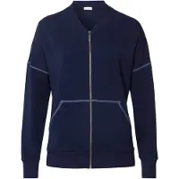 Hanro Veste de survêtement ' Natural Living ' bleu marine