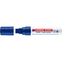 Edding 4090 4-4090003 Marqueur Craie Bleu 4 Mm, 15 Mm -